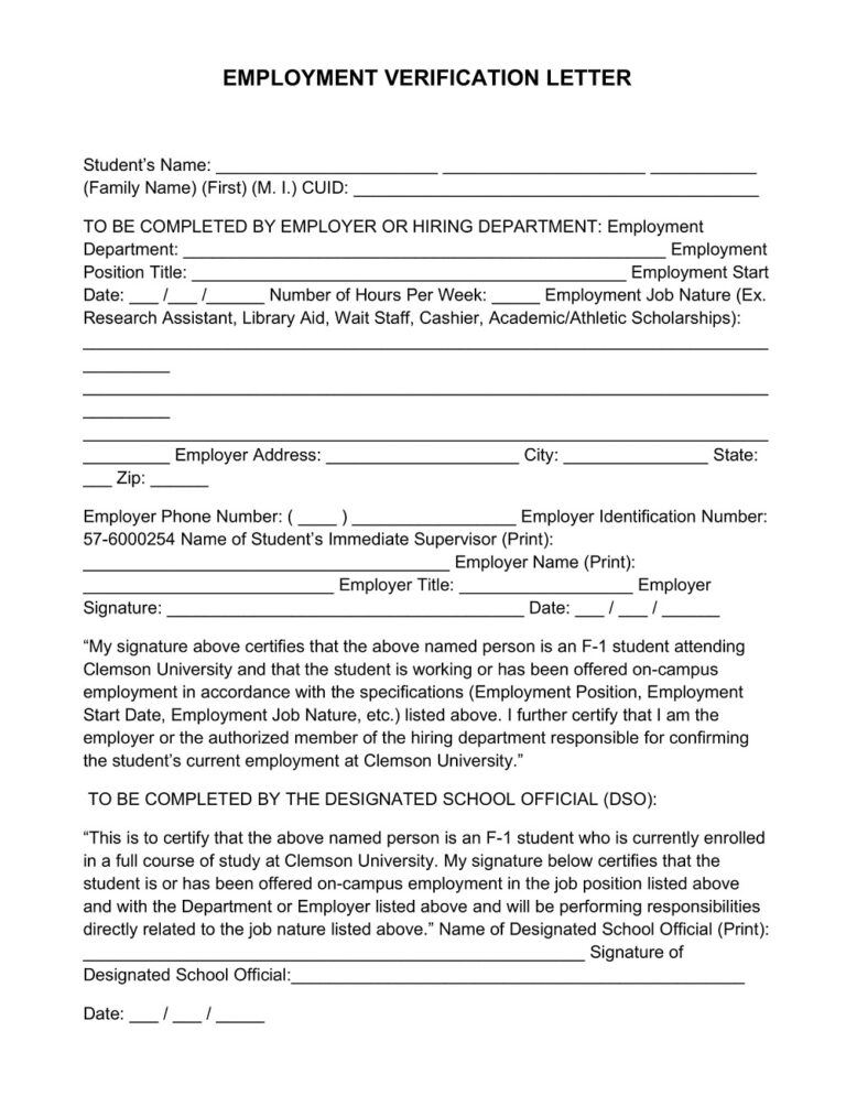 35 Free Employment Verification Letter Samples And Templates Pdf American Templates 0716