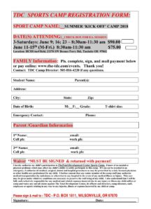 35+ Free Printable Sports Registration Form Templates (PDF) » American ...