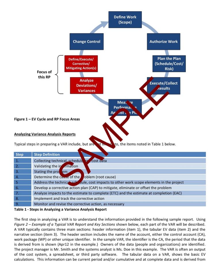 36+ Free Sample Variance Analysis Templates (PDF) » American Templates