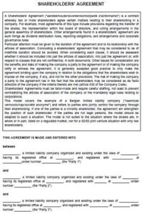 30+ Free Shareholder Agreement Template Format (PDF, Word) » American ...