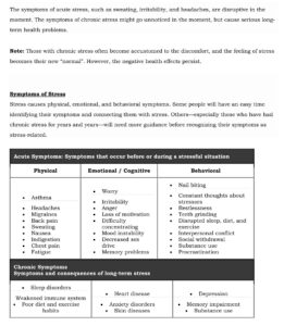 Stress Management Chart.pdf 24+ Free Printable Stress Management Worksheets & Activities Templates ...