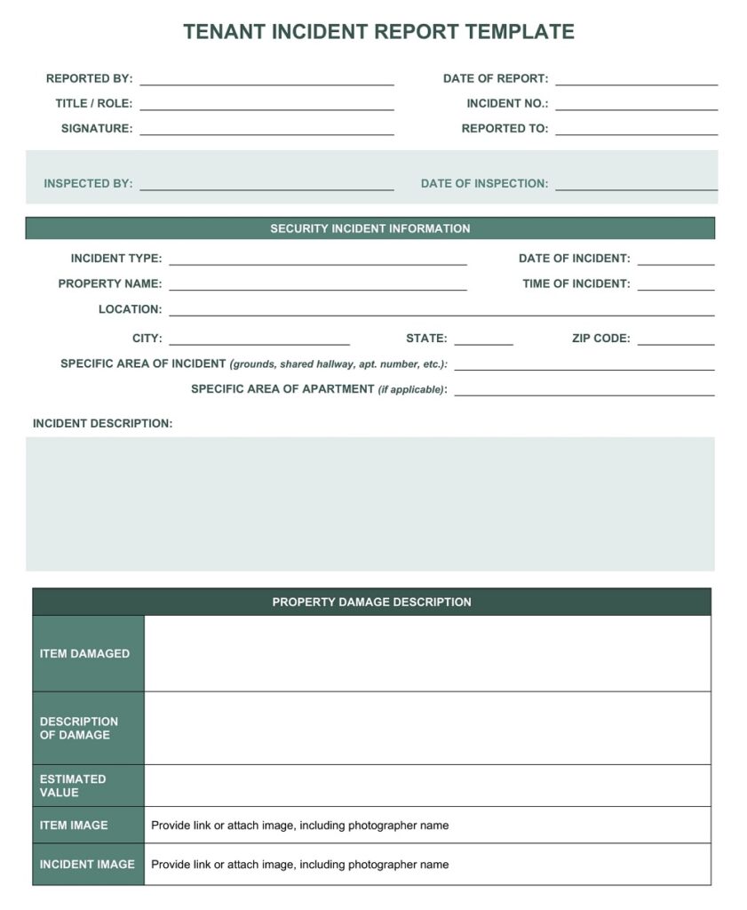 26+ Free Incident Report Form Templates - Printable PDF, Ms Word ...