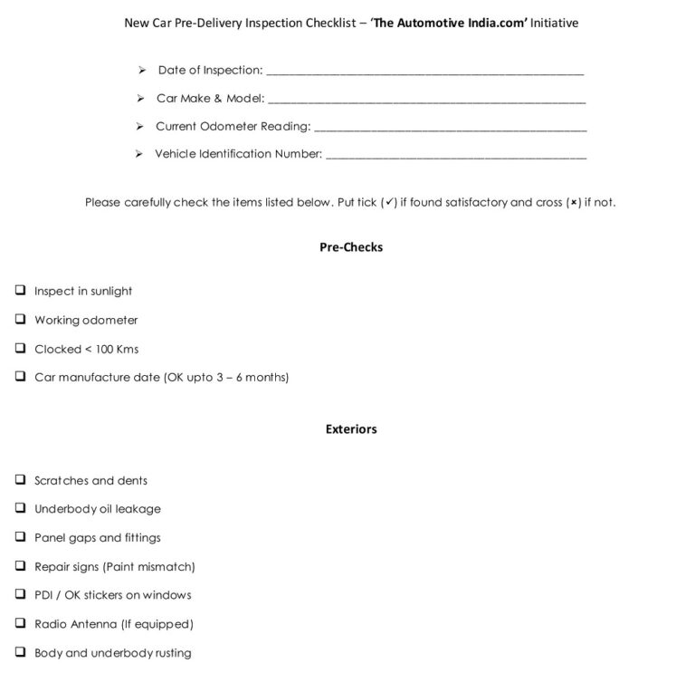 40-free-printable-auto-detail-checklist-templates-pdf-ms-word