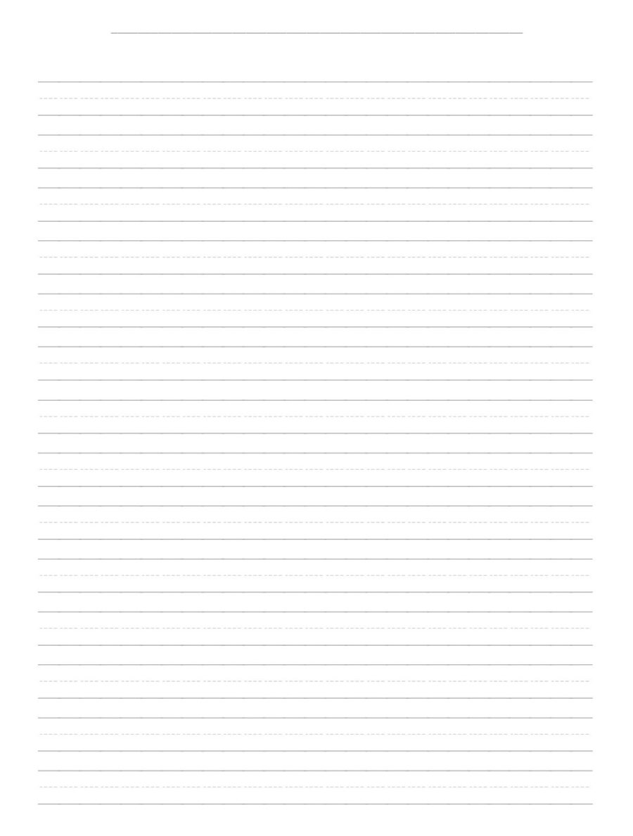 Blank Dotted Lined Notebook Paper