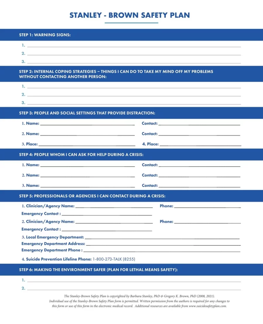 Brown Safety Plan Template