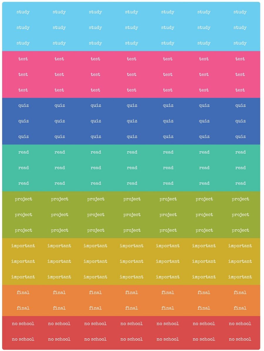 Color-Coded Student Planner Label