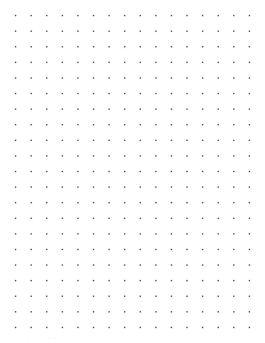Dotted Grid Notebook Paper