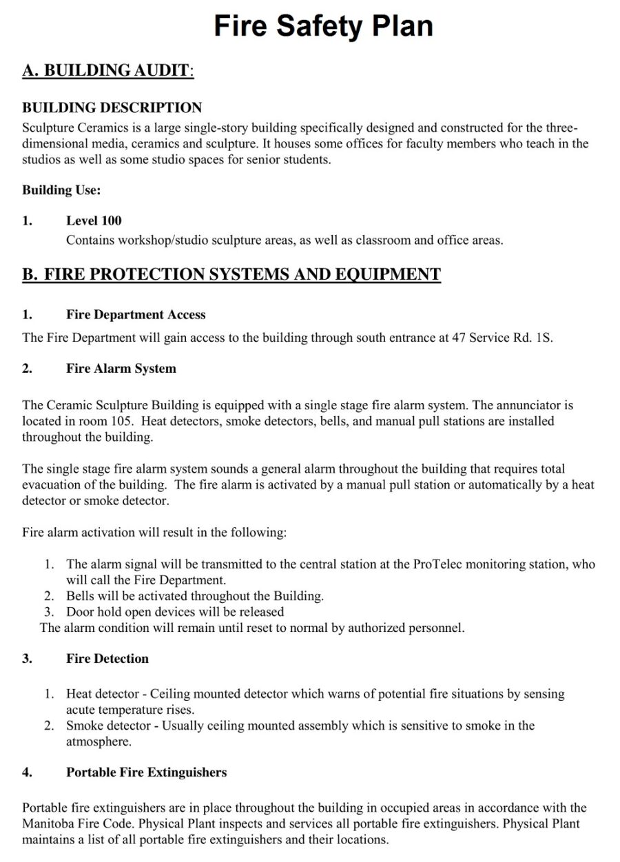 Fire Safety Plan PDF