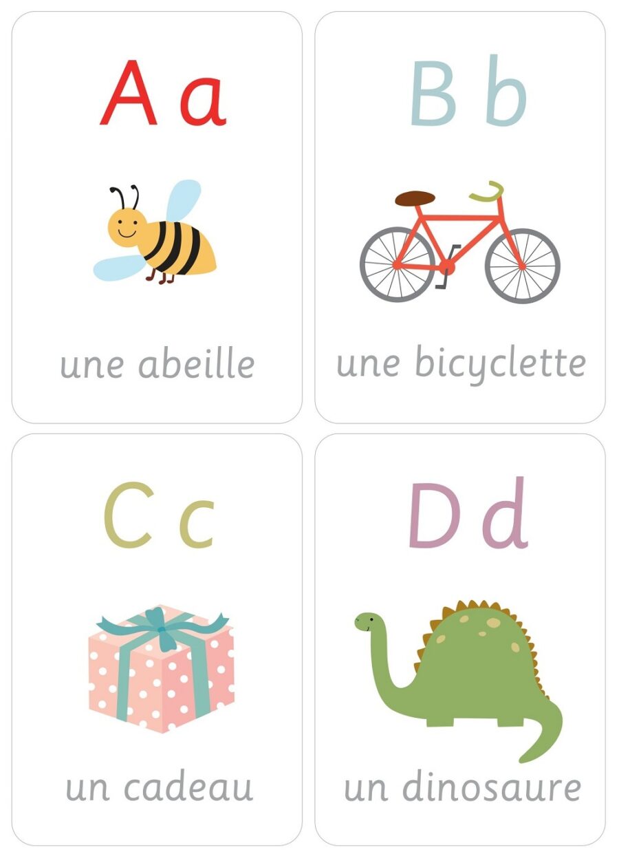 French Alphabet Flashcards