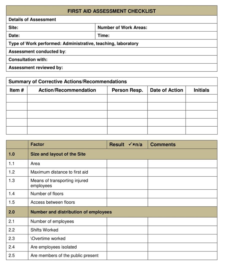 Health and Safety Guidelines Template