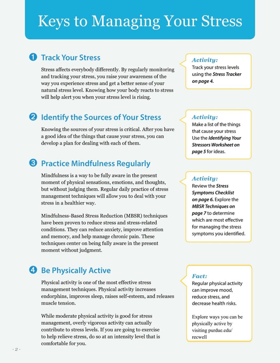 Manage Stress Workbook