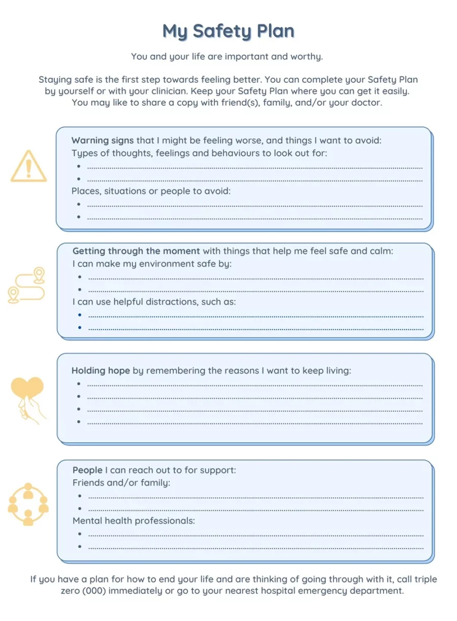 My Safety Plan Template