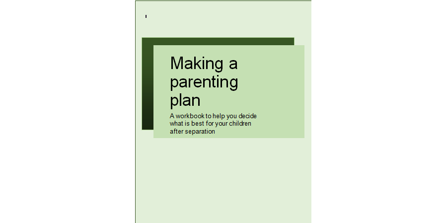 Parenting Plan Template 02