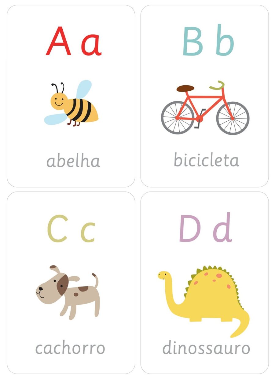 Portuguese Alphabet Flashcards