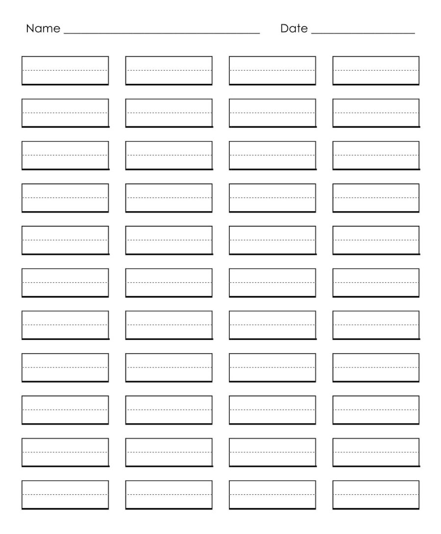 Primary Lined Notebook Paper