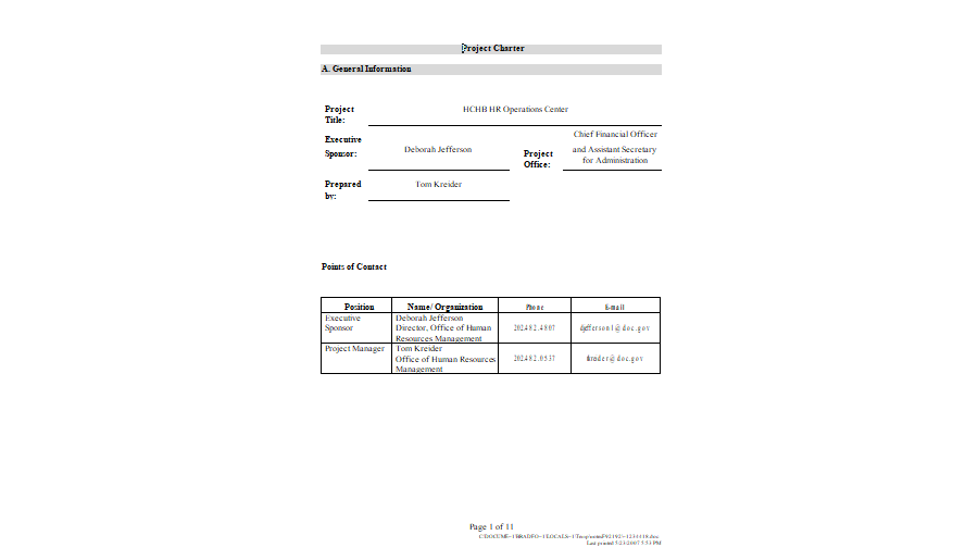Project Charter Template 13