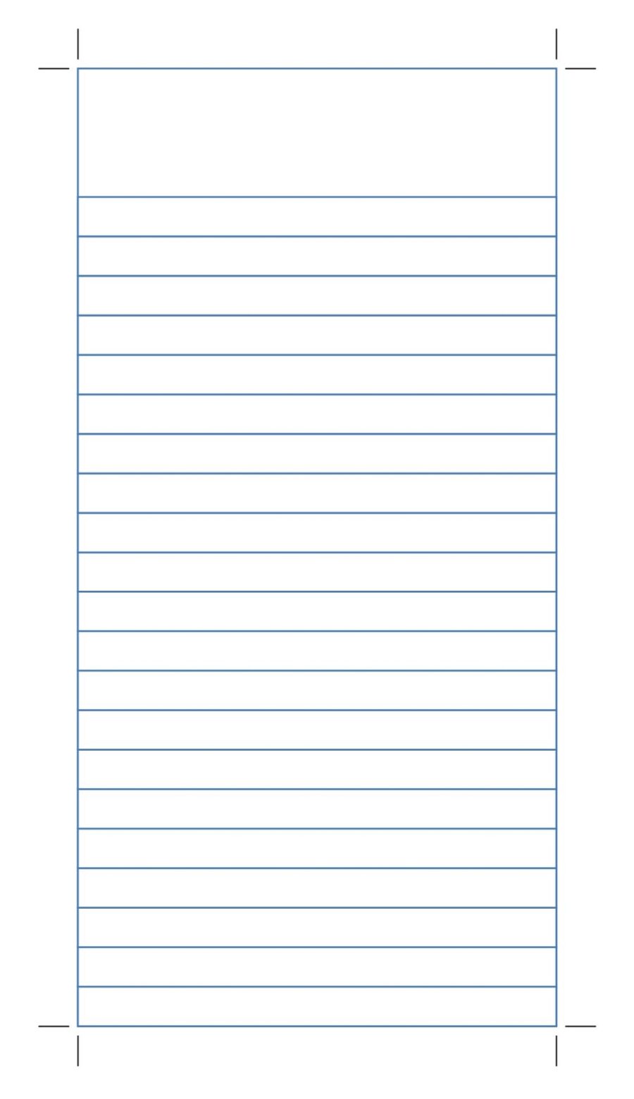 Reporter Notebook Paper with Blue Lines