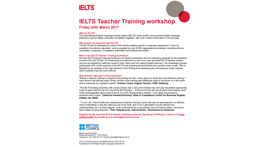 Training Workshop Agenda for Teachers